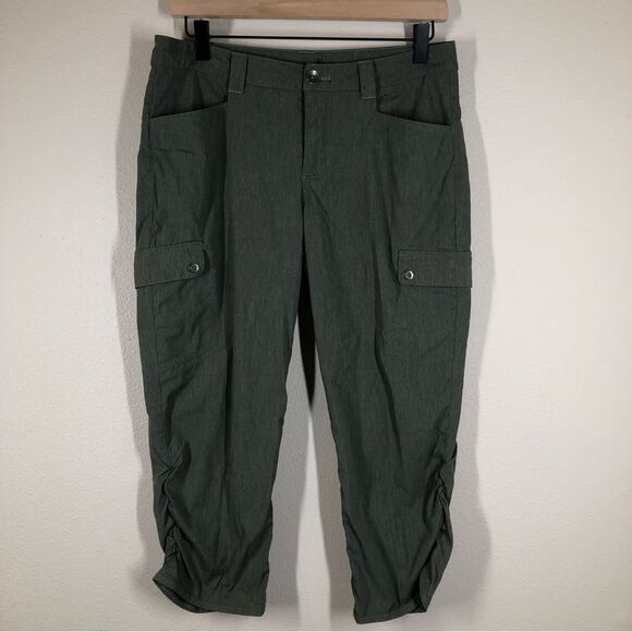 Eddie Bauer First Ascent Green Horizon Capri Pants Cargo Size 6 Item 1132 - Picture 1 of 8
